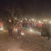 A celebrity was seen at a Wassail in Longtown.