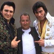 Karl Parker (middle) at the Elvis festival in Porthcawl