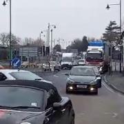 There has been heavy traffic in Hereford this morning (March 11)