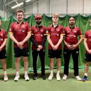 The Burghill, Tillington and Weobley side which won the Herefordshire Indoor Cricket League