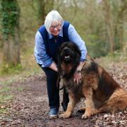 Andrea Wolf with her dog Rollo