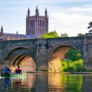 The river Wye in Hereford