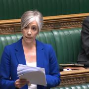 Daisy Cooper debating the smoking ban in parliament