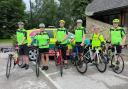 Some of the cyclists who took part in the around Cumbria cycle ride in 2023 Rob Douglas, Jen Turnbull, Tim Taylor, Nigel Harling, Georgie Stone and Dr Weston