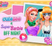 Hra - Cutezee And Super Barbie BFF Night