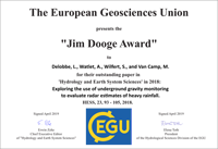 Jim Dooge Award 2018