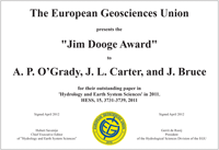 Jim Dooge Award 2011