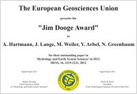 Jim Dooge Award 2012