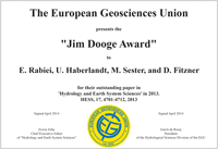 Jim Dooge Award 2013