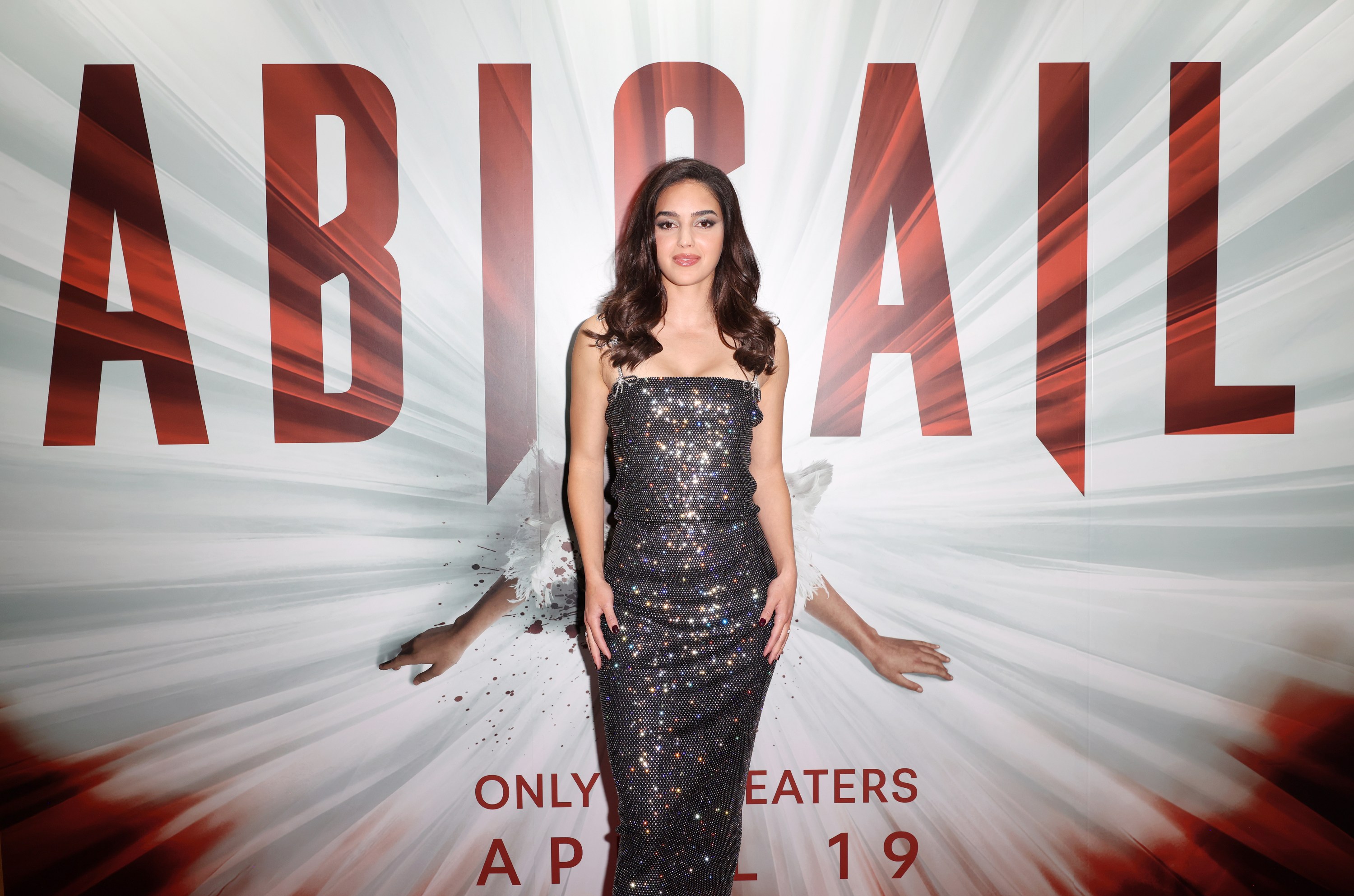 MIAMI, FLORIDA - APRIL 8: Actress Melissa Barrera is seen at the "Abigail" special screening at Silverspot Cinema - Downtown Miami on April 8, 2024 in Miami, Florida. (Photo by Alexander Tamargo/Getty Images)