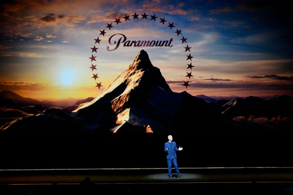 LAS VEGAS, NEVADA - APRIL 11: Brian Robbins, President & CEO, Paramount Pictures, speaks onstage at Paramount Pictures' exclusive presentation highlighting its upcoming slate at The Colosseum at Caesars Palace during CinemaCon, the official convention of the National Association of Theatre Owners, on April 11, 2024 in Las Vegas, Nevada. (Photo by Jerod Harris/Getty Images for CinemaCon)