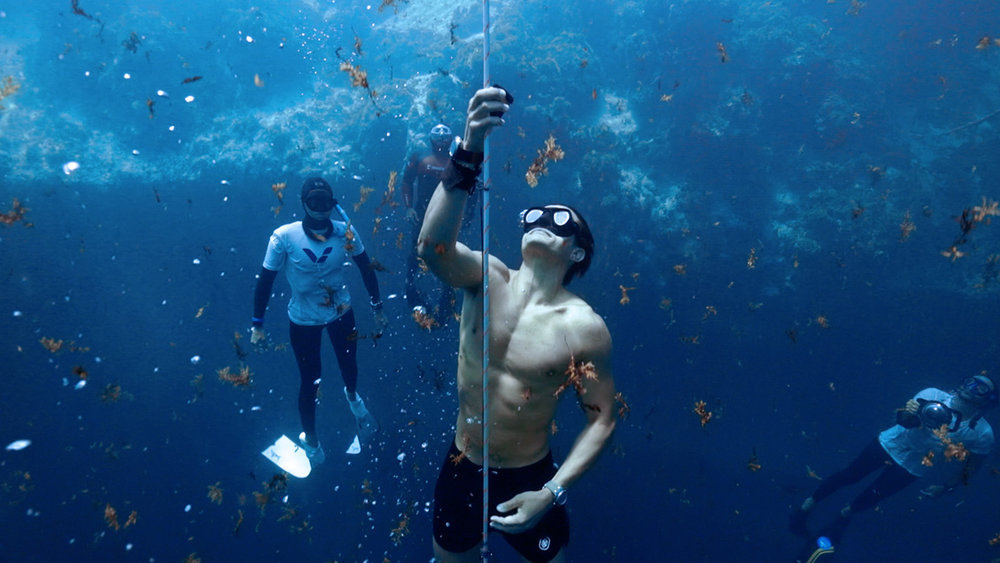 ORLANDO BLOOM: TO THE EDGE -- Free Dive: The Emotional Edge Episode 101 -- Pictured: Orlando Bloom  -- (Photo by: Peacock)
