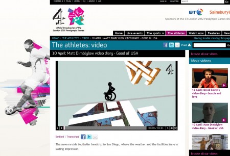 Channel 4's London 2012 Paralympic website is continuing to win awards