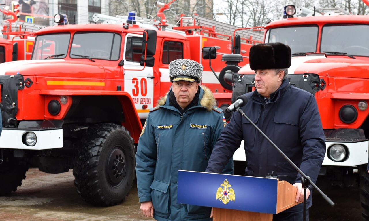 Противопожарная служба Брянской области получила более 25 новых машин