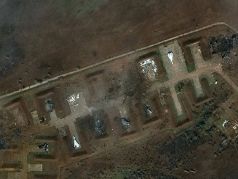 Спутниковый снимок аэродрома в Новофедоровке от Maxar Technologies: "Радио Свобода"