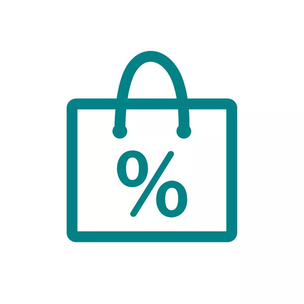 Shop discounts icon