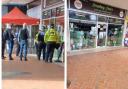 Police outside Smokey Joe's in Kidderminster