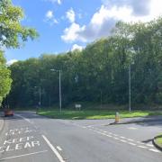 The junction of the A451 Dunley Road and the B4196