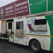 Picture shows a Flintshire Council bin lorry
