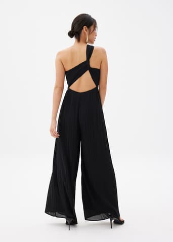 Simone Pleated Padded Twist Back Jumpsuit