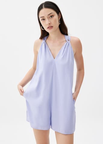 Relaxed V-neck Romper