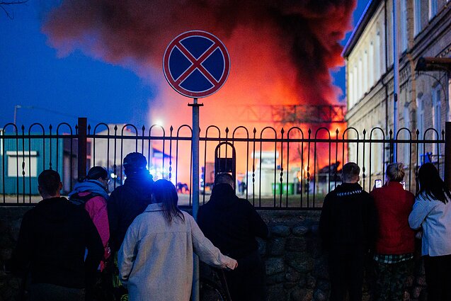 Пожар в Вильнюсе 