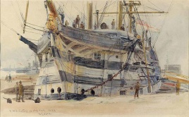 HMS VICTORY IN DRY DOCK 1922