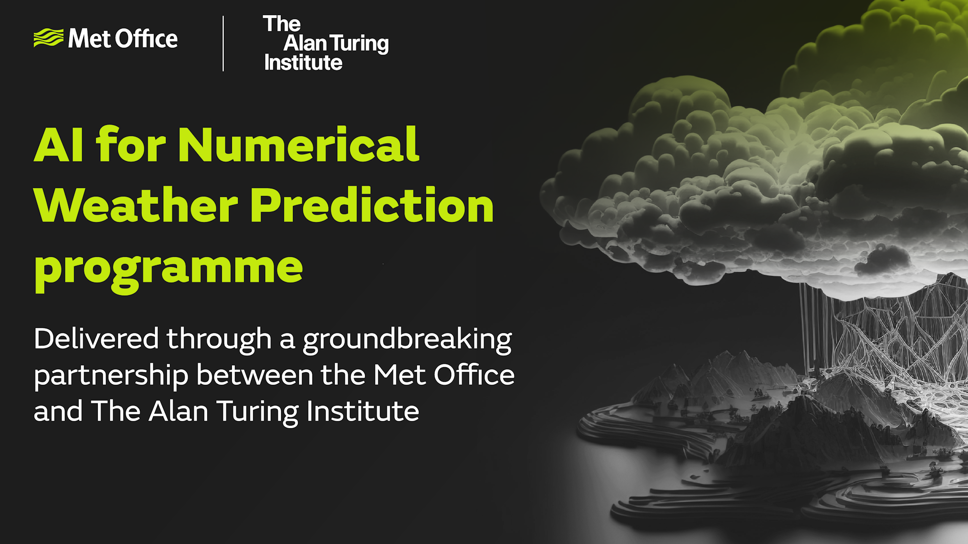 Graphic about AI for Numerical Weather Prediction programme