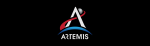 Artemis logo with black background