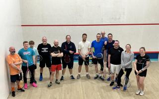 A squash tournament was held in memory of Ian Sutton