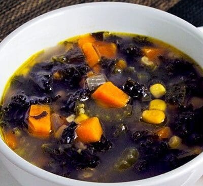 Овощной суп из капусты и консервированной кукурузы - рецепт с фото