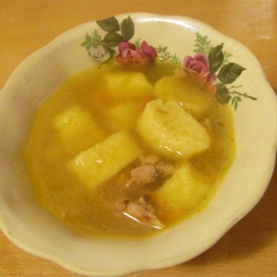 Куриный суп с картофельными клецками - рецепт с фото