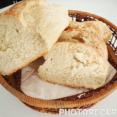 Хлеб из белой муки - рецепт с фото