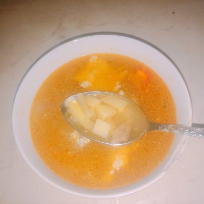 Суп с индейкой и клецками - рецепт с фото