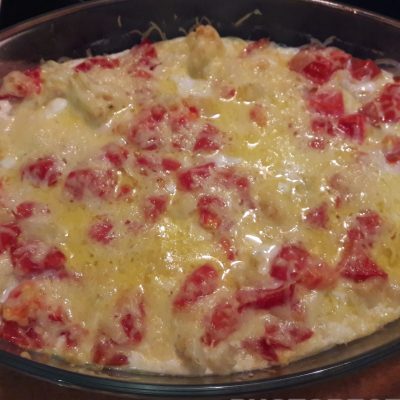 Цветная капуста, запеченная в духовке с помидорами и сыром - рецепт с фото