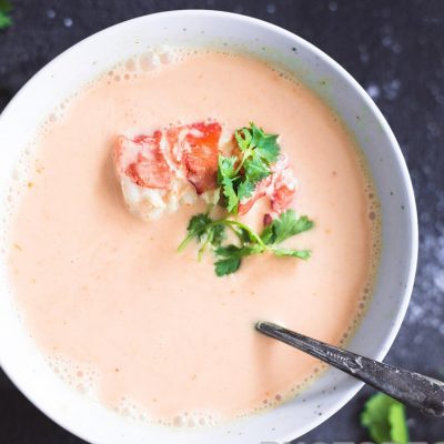 Молочный суп из омаров - рецепт с фото