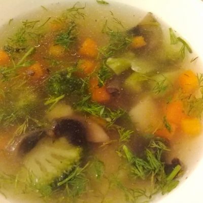 Суп грибной с брокколи - рецепт с фото