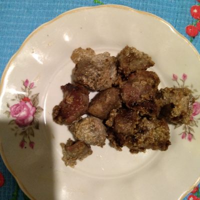 Жареное маринованое мясо козы (козлика) - рецепт с фото