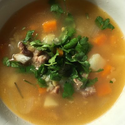 Гороховый суп со свиными ребрами - рецепт с фото