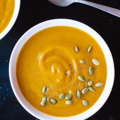 Тыквенный десертный крем-суп с кардамоном и корицей - рецепт с фото