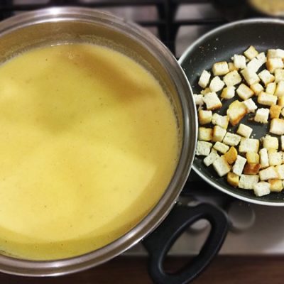 Постный суп-пюре из тыквы - рецепт с фото