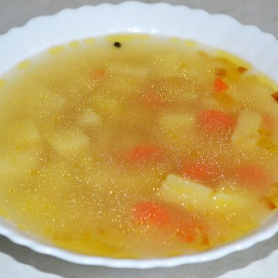 Куриный суп с булгуром - рецепт с фото