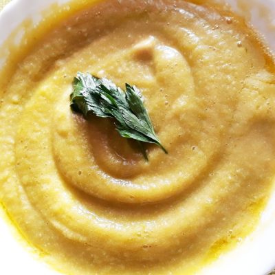 Вегетарианский тыквенно-гороховый суп-пюре с капустой - рецепт с фото