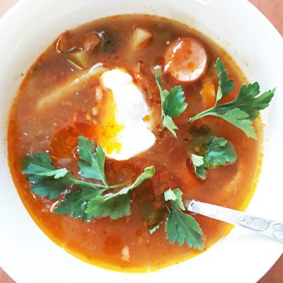 Суп «Мясная солянка» сборная - рецепт с фото