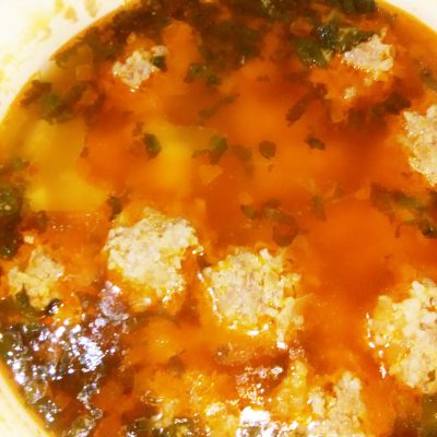 Суп с фрикадельками из говядины - рецепт с фото