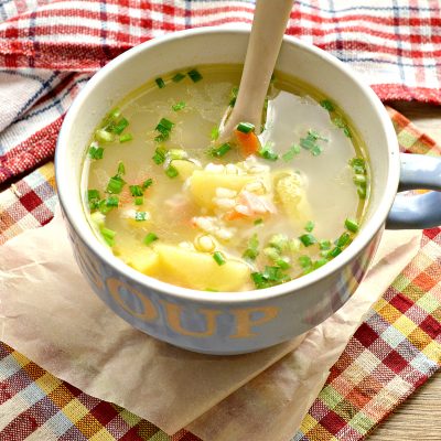 Рисовый суп с ветчиной - рецепт с фото