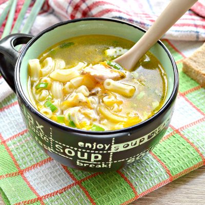 Куриный суп с макаронами без картофеля - рецепт с фото