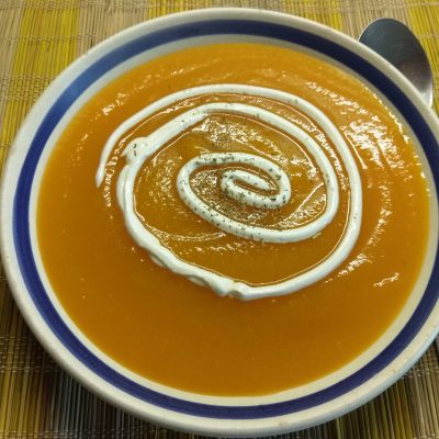 Крем-суп из тыквы и моркови без мяса - рецепт с фото