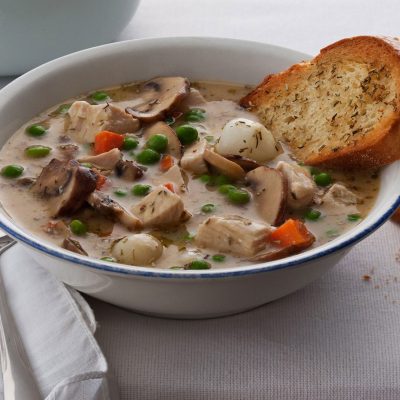Грибной суп с индейкой и овощами - рецепт с фото