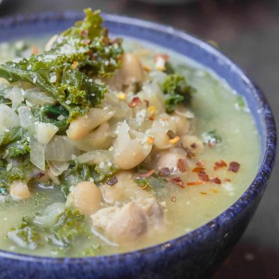 Куриный суп с белой фасолью и капустой - рецепт с фото